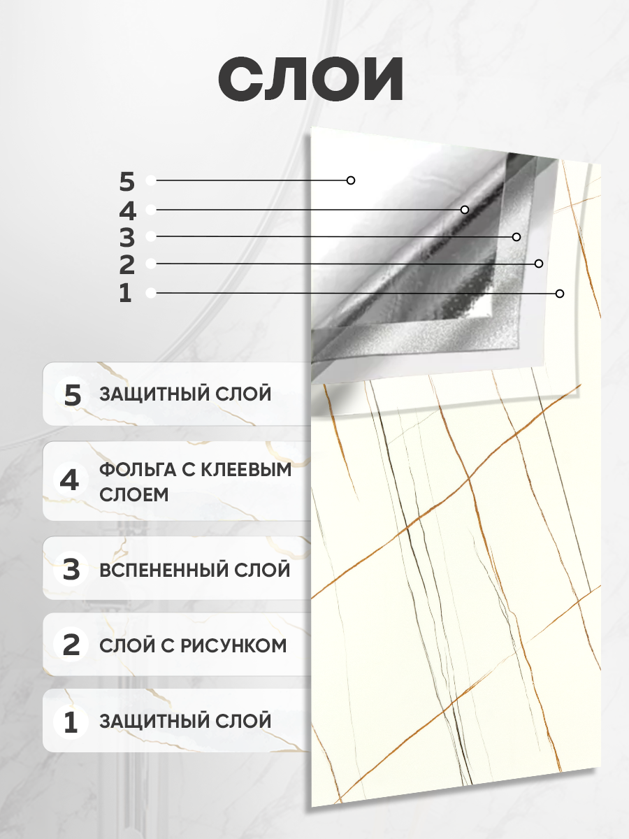 Панель самоклеящася 86457 SXP белый коричневый