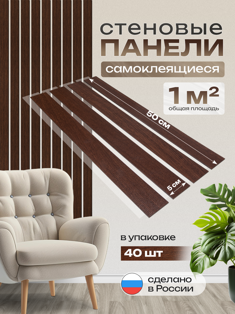 Панели ХДФ для стен 365 венге