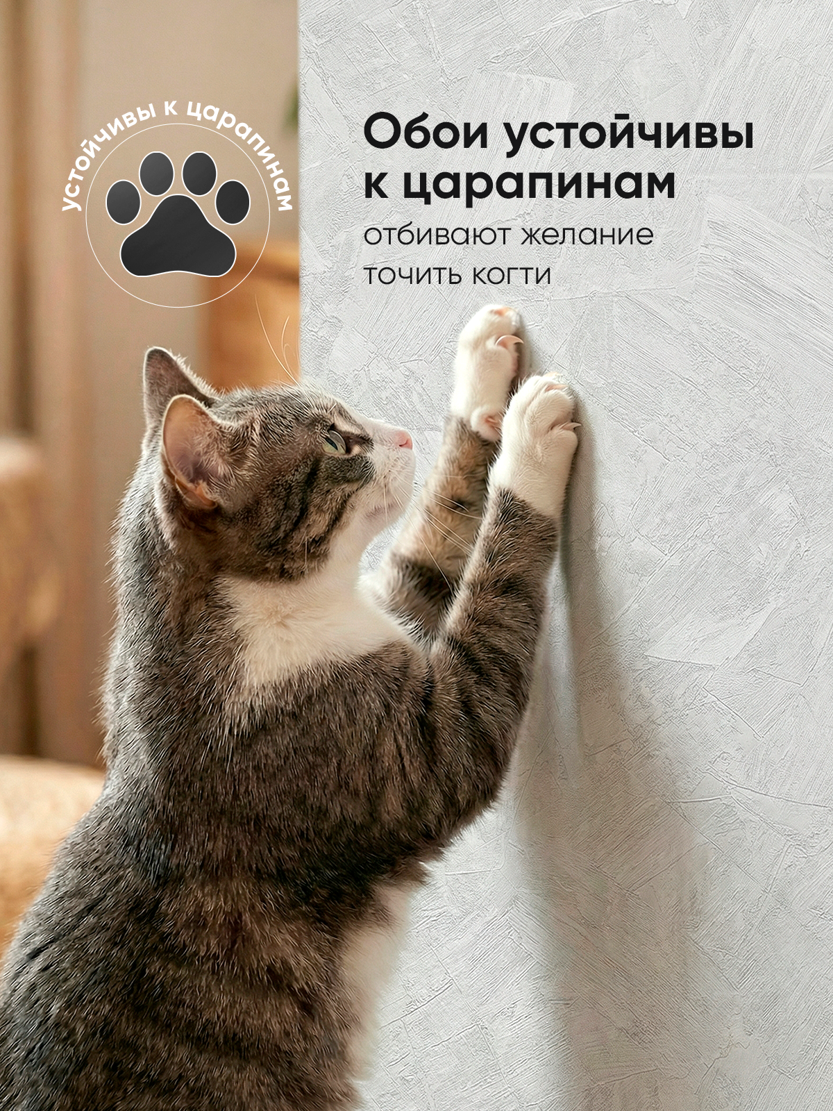 Обои самоклящиеся под штукатурку Венеция 371 белый