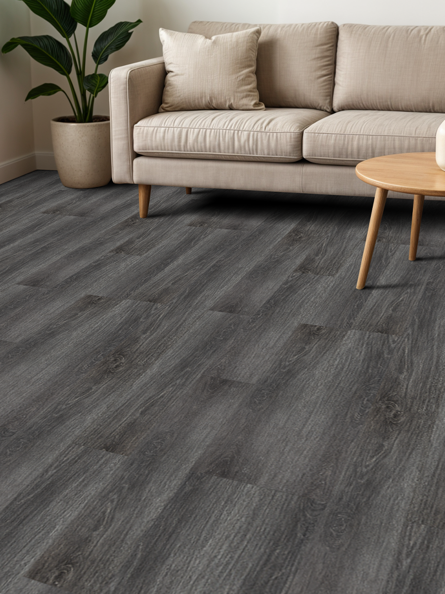Ламинат самоклеящийся LVT 86473 (030) чёрно-коричневый